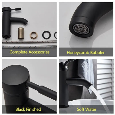 Matte Black Bathroom Faucet