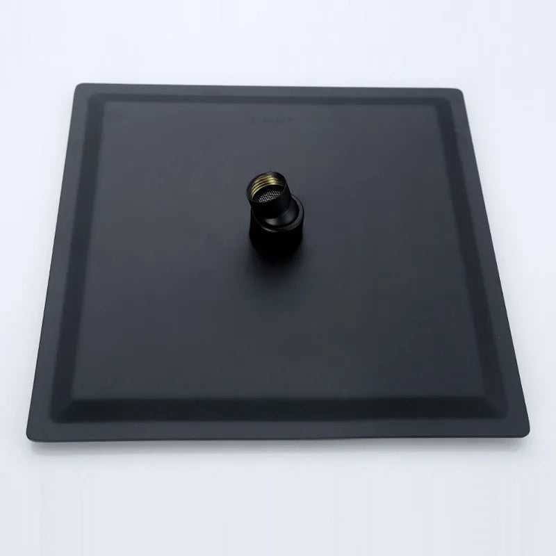 12x12 inch Black Rain Shower Head
