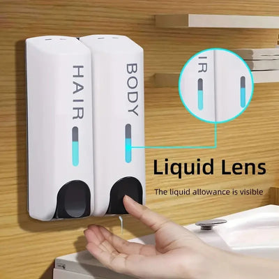 Wall-mount Shower Gel and Shampoo Dispenser