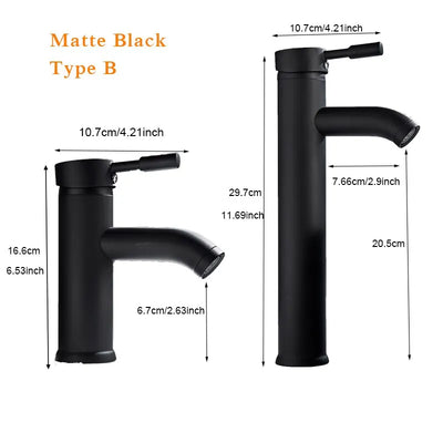 Matte Black Bathroom Faucet