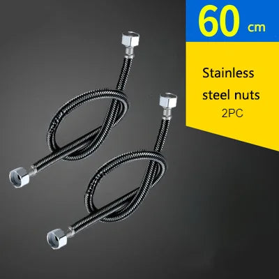 Double Hole Faucet with 360° Rotating Water Mixing Valve Tap