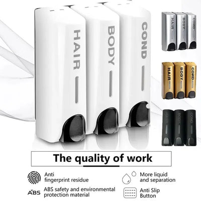 Wall-mount Shower Gel and Shampoo Dispenser