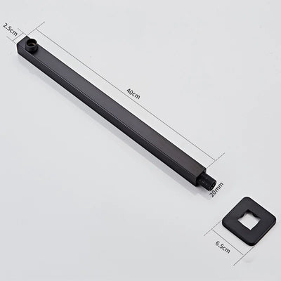 12x12 inch Black Rain Shower Head