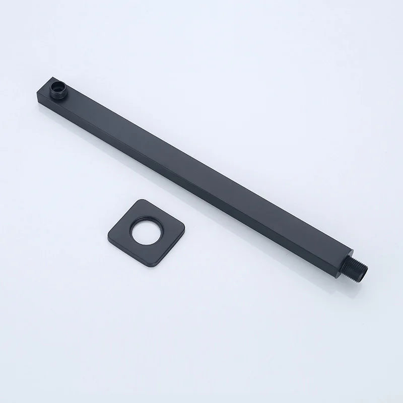 12x12 inch Black Rain Shower Head