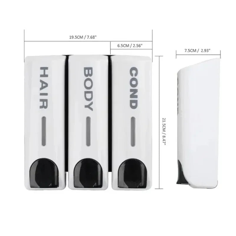 Wall-mount Shower Gel and Shampoo Dispenser