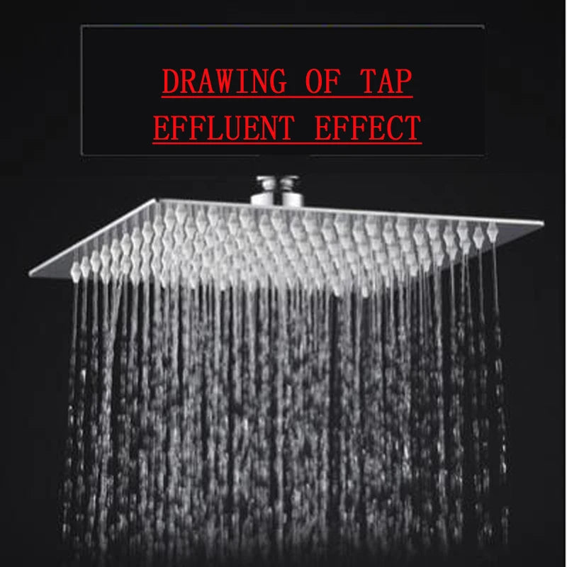 6/8/10 Inch Ultra-thin Waterfall Shower Head