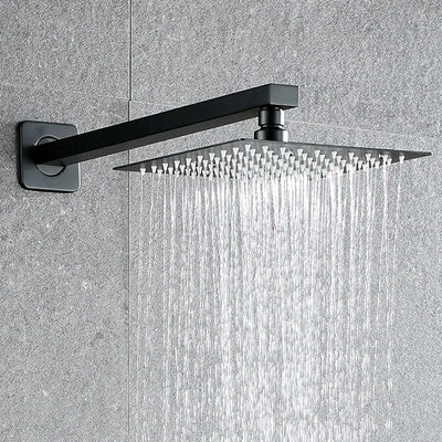 12x12 inch Black Rain Shower Head
